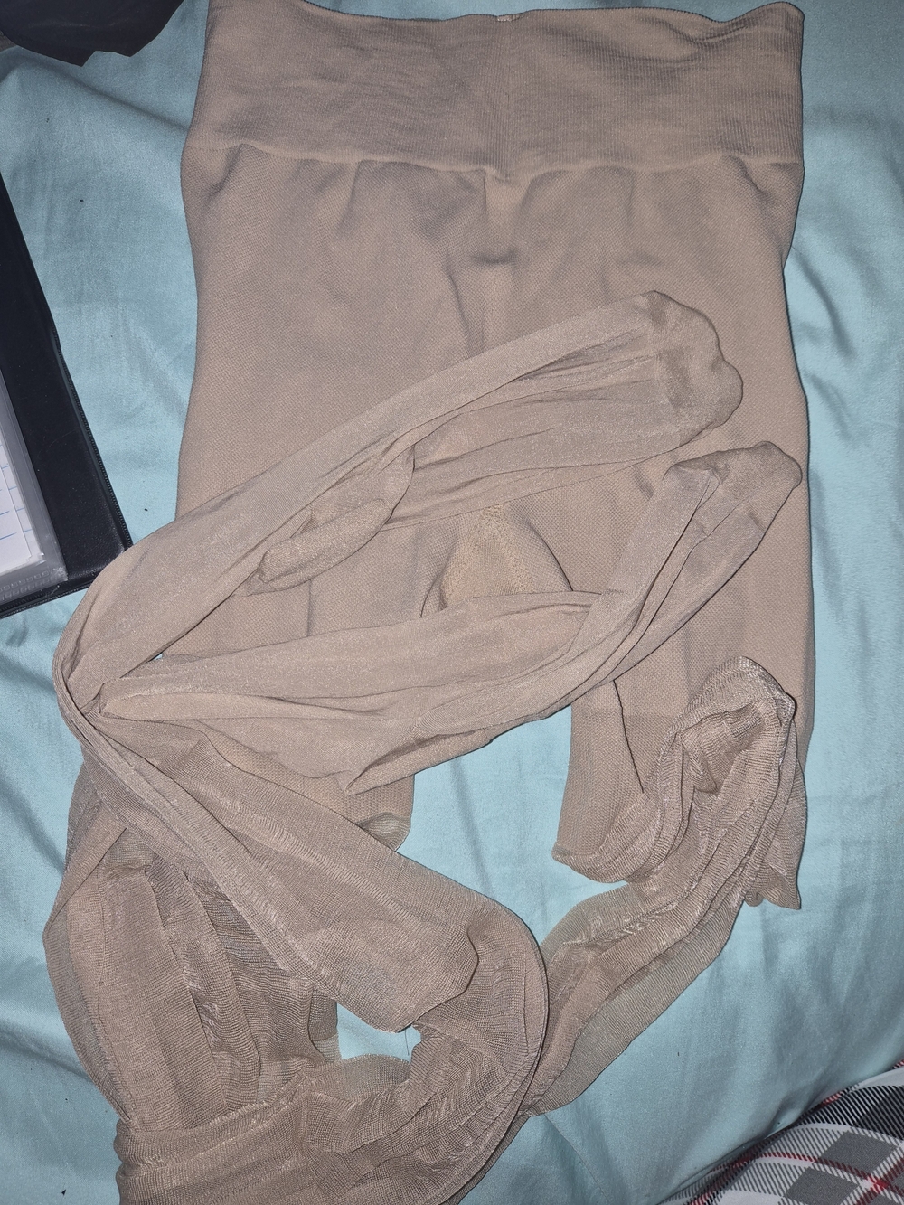 Wolford Pure 30 Complete Support Tights Bundle Size XXL Nude & Brown Austria 2pc